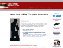 Tablet Screenshot of chromaticharmonica.com